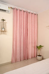 Saukins Natural VIII Pink Curtain