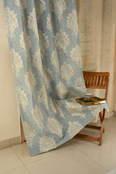Saukins Taj II Blue Curtain