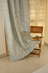 Saukins Taj III Blue Curtain