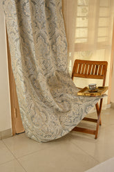 Saukins Taj III Grey Curtain