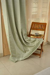 Saukins Plain II Green Curtain