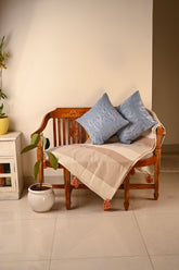 Saukins Geometric III Blue Cushion Cover