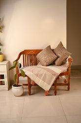 Saukins Geometric III Brown Cushion Cover