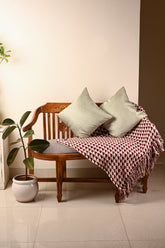 Saukins Plain I Green Cushion Cover