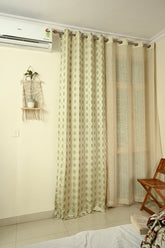 Saukins Elegance I Green Curtain