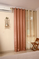 Saukins Geometry I Pink Curtain