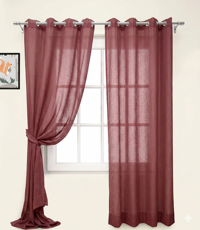 Plain Sheer Curtains