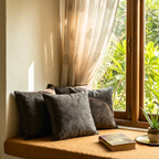 Boucle Charcol Grey Cushion Covers Pack of 2