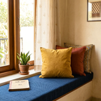 Boucle Mustard Yellow Cushion Covers Pack of 2
