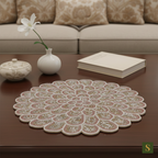 Beads Table Mats flower shape Multicolour