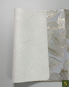 Saukins PVC Table runner Leaf Pattern