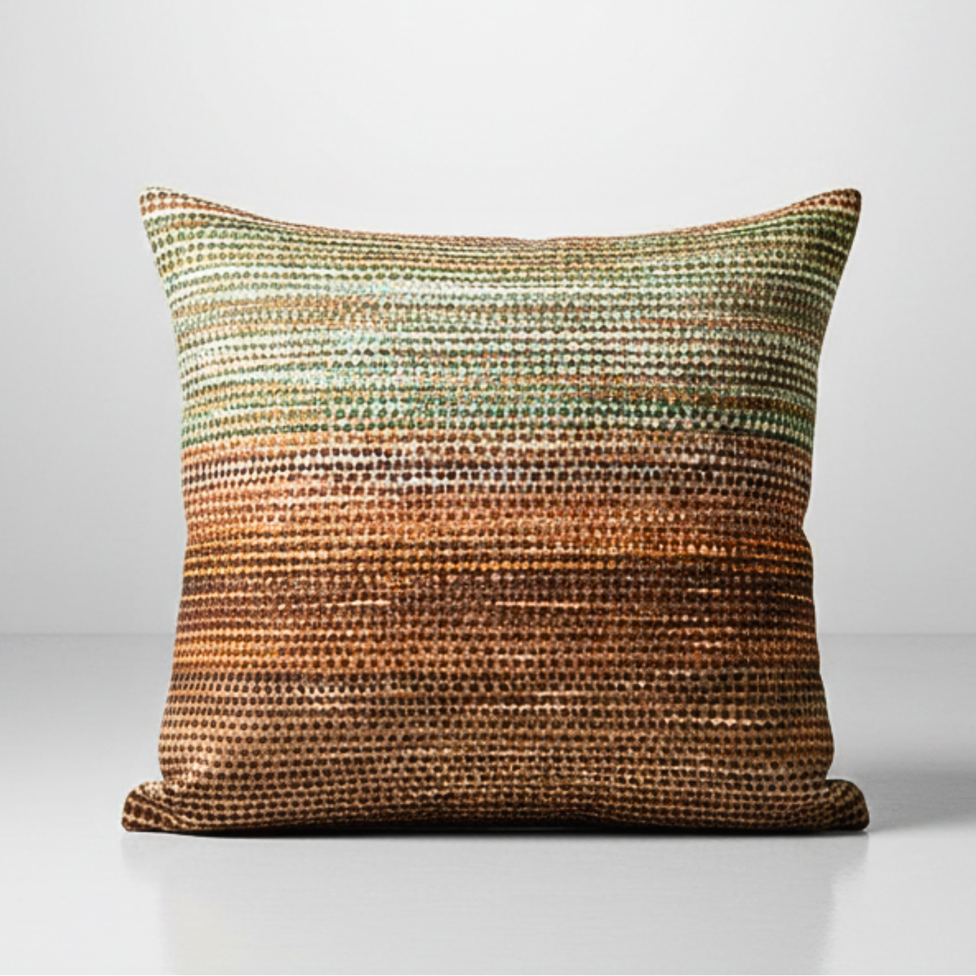 Maple Boho Multicolor Brown Green Dotted Cushion Covers Pack of 2 - 8011