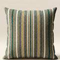 Green Lines Pattern Designer Cushion Cover pack of 2