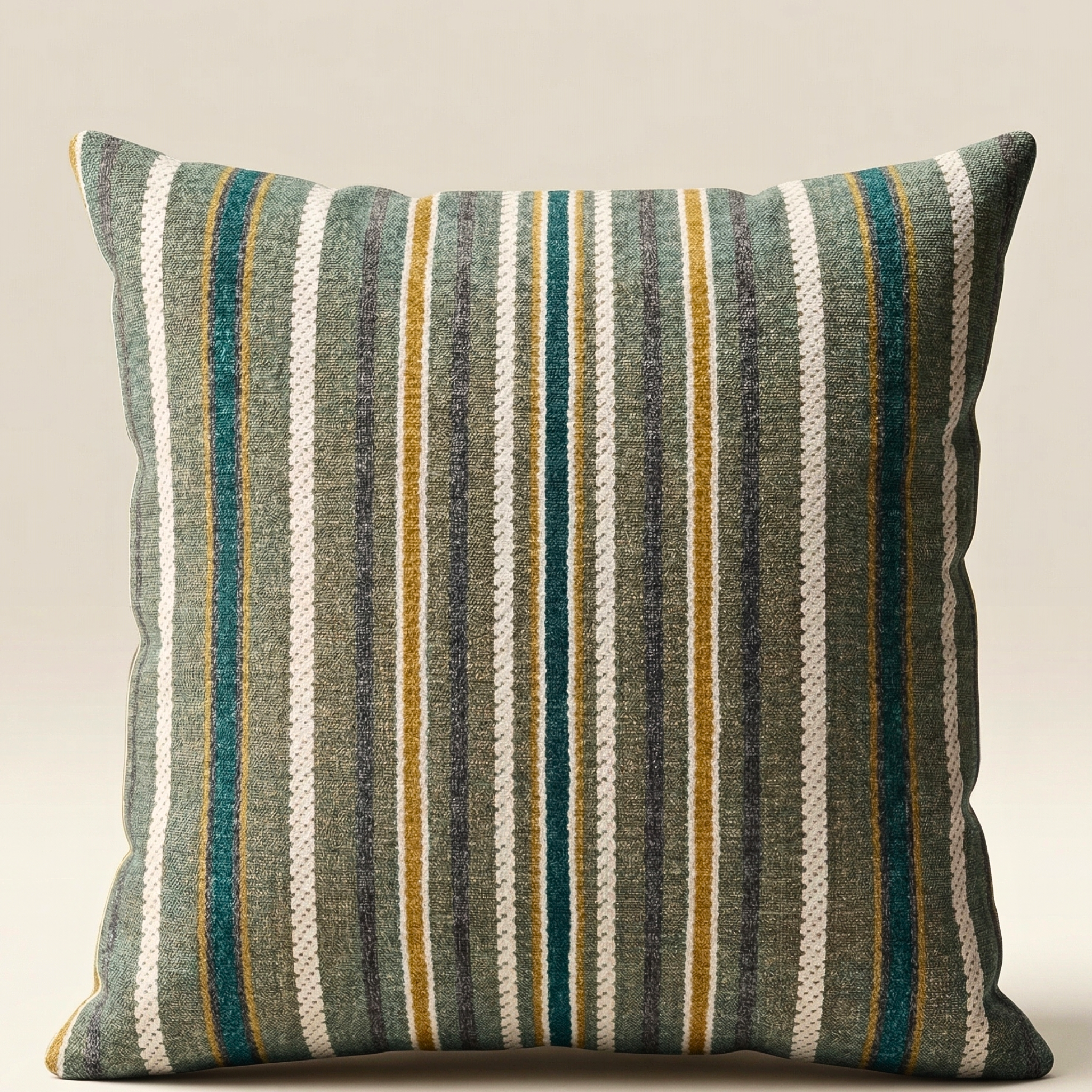 Green Lines Pattern Designer Cushion Cover pack of 2