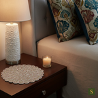 Beads Table Mats flower shape Multicolour