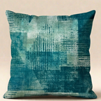 Green Pattern Box and Lines Designer Cushion Cover pack of 2