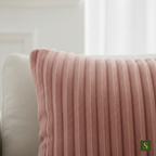 Saukins Premium Faux Fur Cushion Cover Pink
