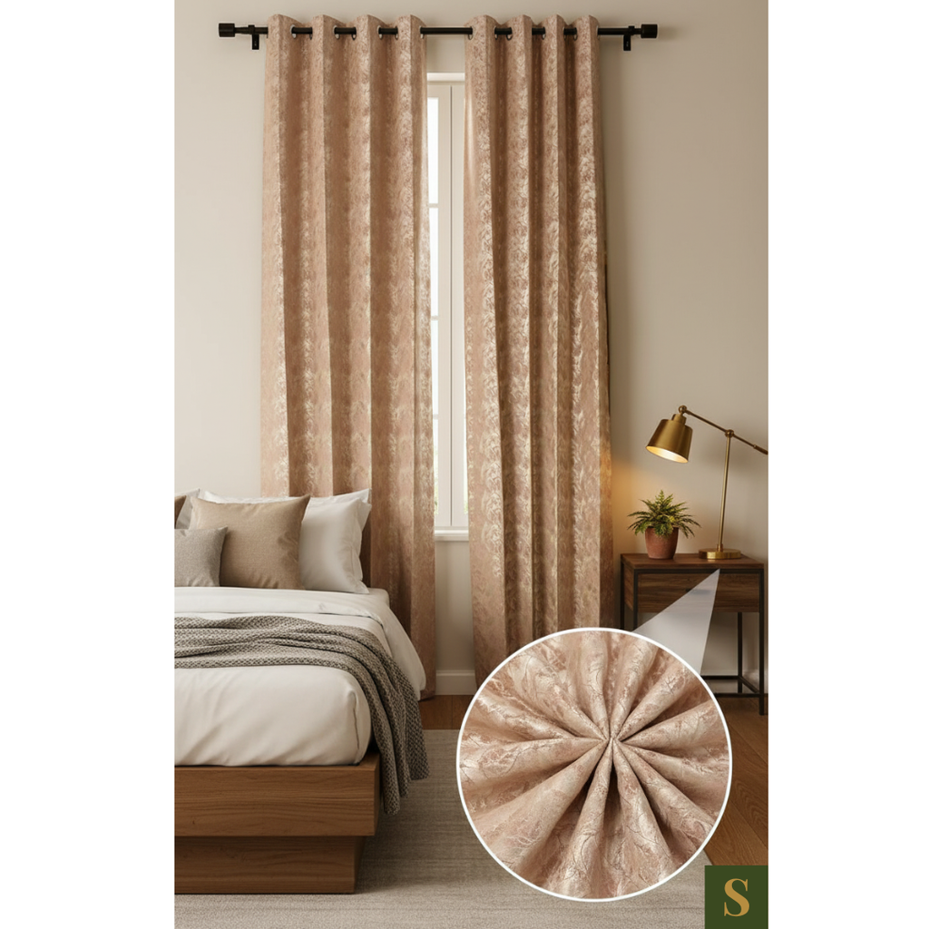 Saukins Elegance IV Pink Curtain