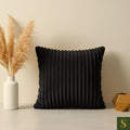 Fur cushion covers Blue Stripped design Pack of 2