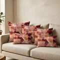 Pattern Box and Lines Designer Cushion Cover pack of 2