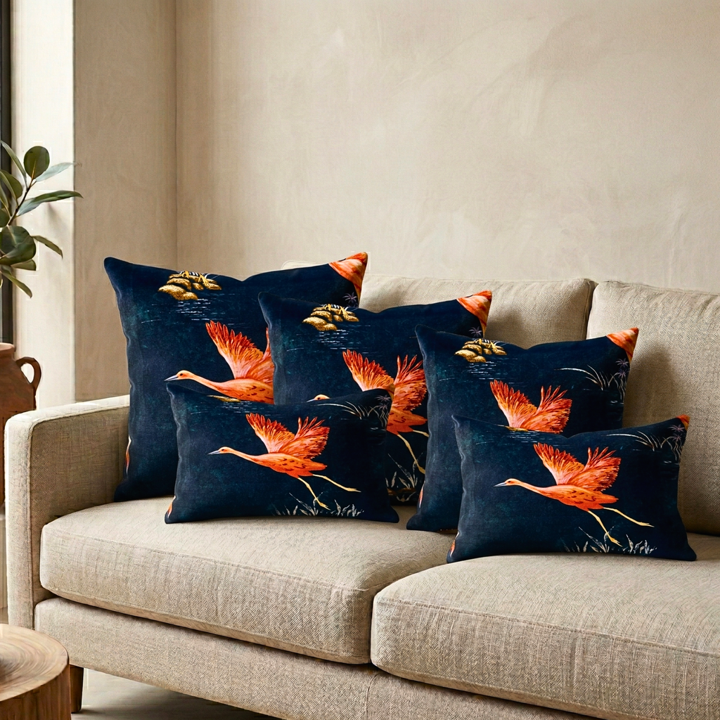 Flamingo Designer Cushion Cover pack of 2