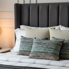 Boulce Boho Multicolor Olive Green Dotted Cushion Cover cushion covers with Plain cushion covers pack of 5