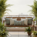 Boulce Boho Multicolor Olive Green Dotted Cushion Cover cushion covers with Plain cushion covers pack of 5