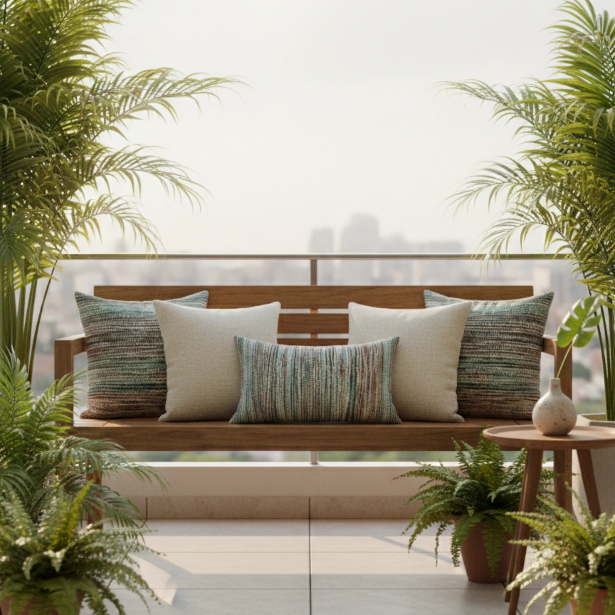 Boulce Boho Multicolor Olive Green Dotted Cushion Cover cushion covers with Plain cushion covers pack of 5