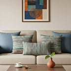 Boulce Boho Multicolor Olive Green Dotted Cushion Cover cushion covers with Plain cushion covers pack of 5