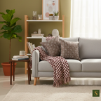 Saukins Geometric I Brown Cushion Cover