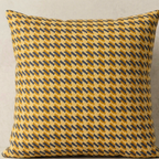 Yellow Checks  Design Cushion Cover pack of 2