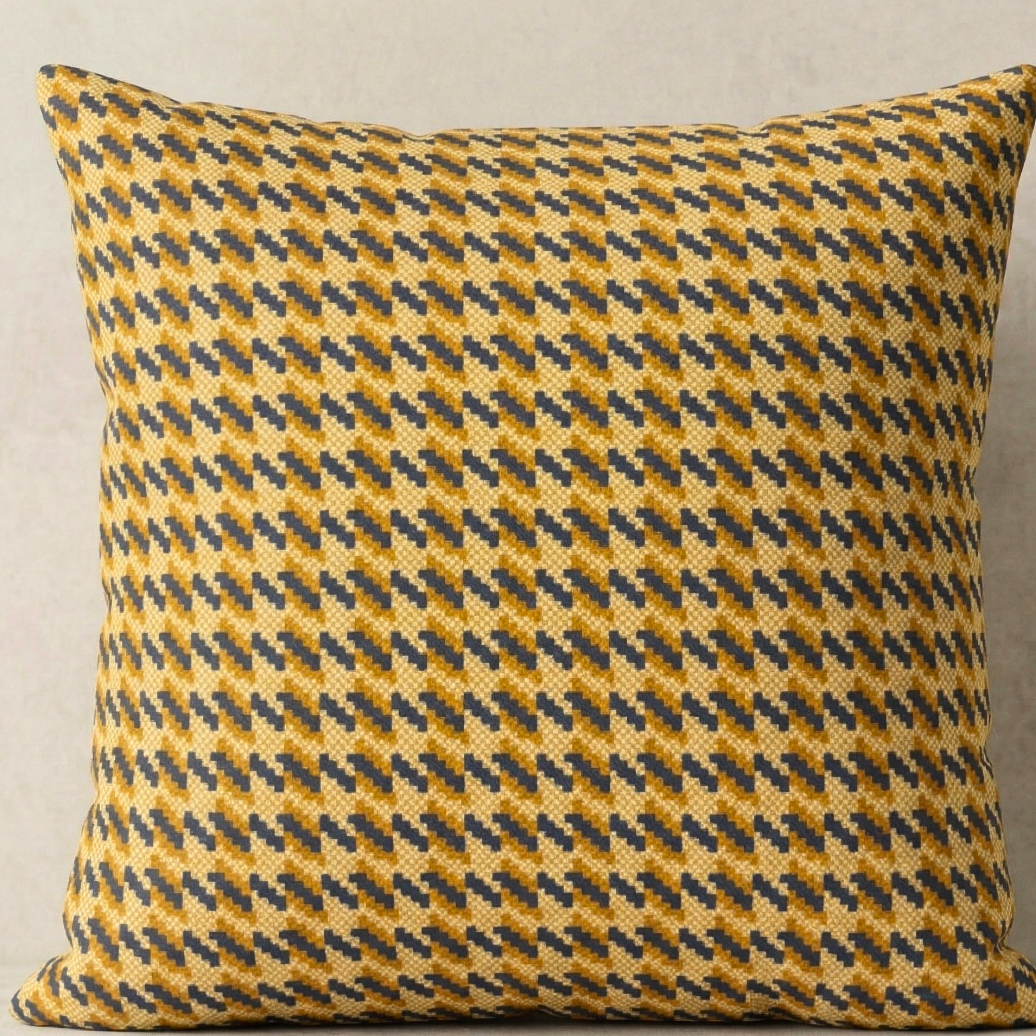 Yellow Checks  Design Cushion Cover pack of 2