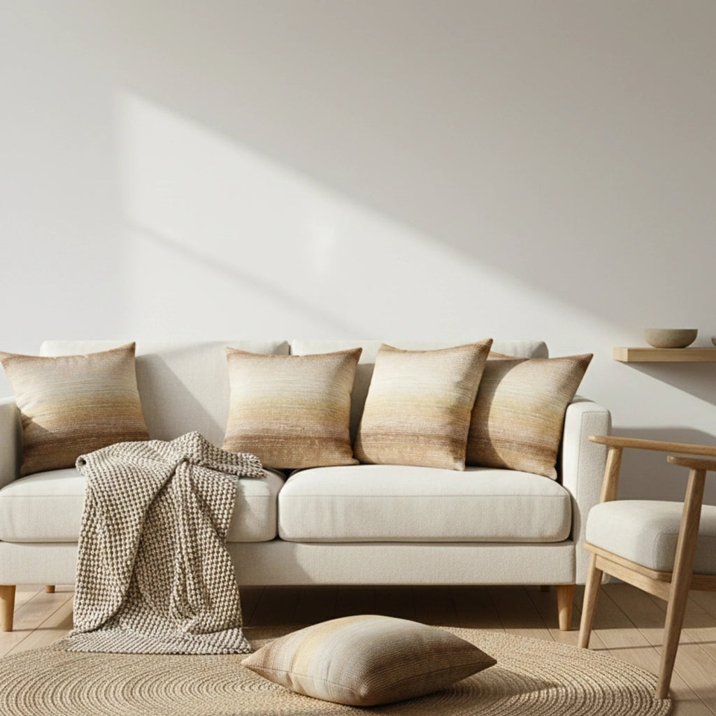 Boulce Boho Multicolor Cream Dotted Cushion Covers Pack of 2