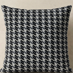 Grey Checks Design Cushion Cover pack of 2