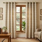 Grey Damas Pattern Curtain Dimout Curtain