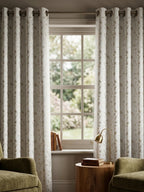Leaf Pattern Cream Golden Foiling Details  80%Blackout curtain