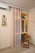 Saukins Sheer Blush Beige Curtain