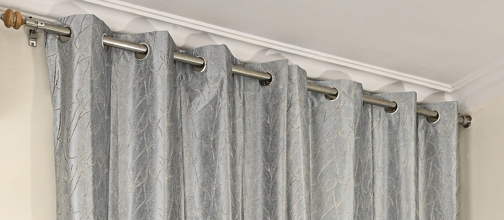 Saukins Natural VIII Grey Curtain
