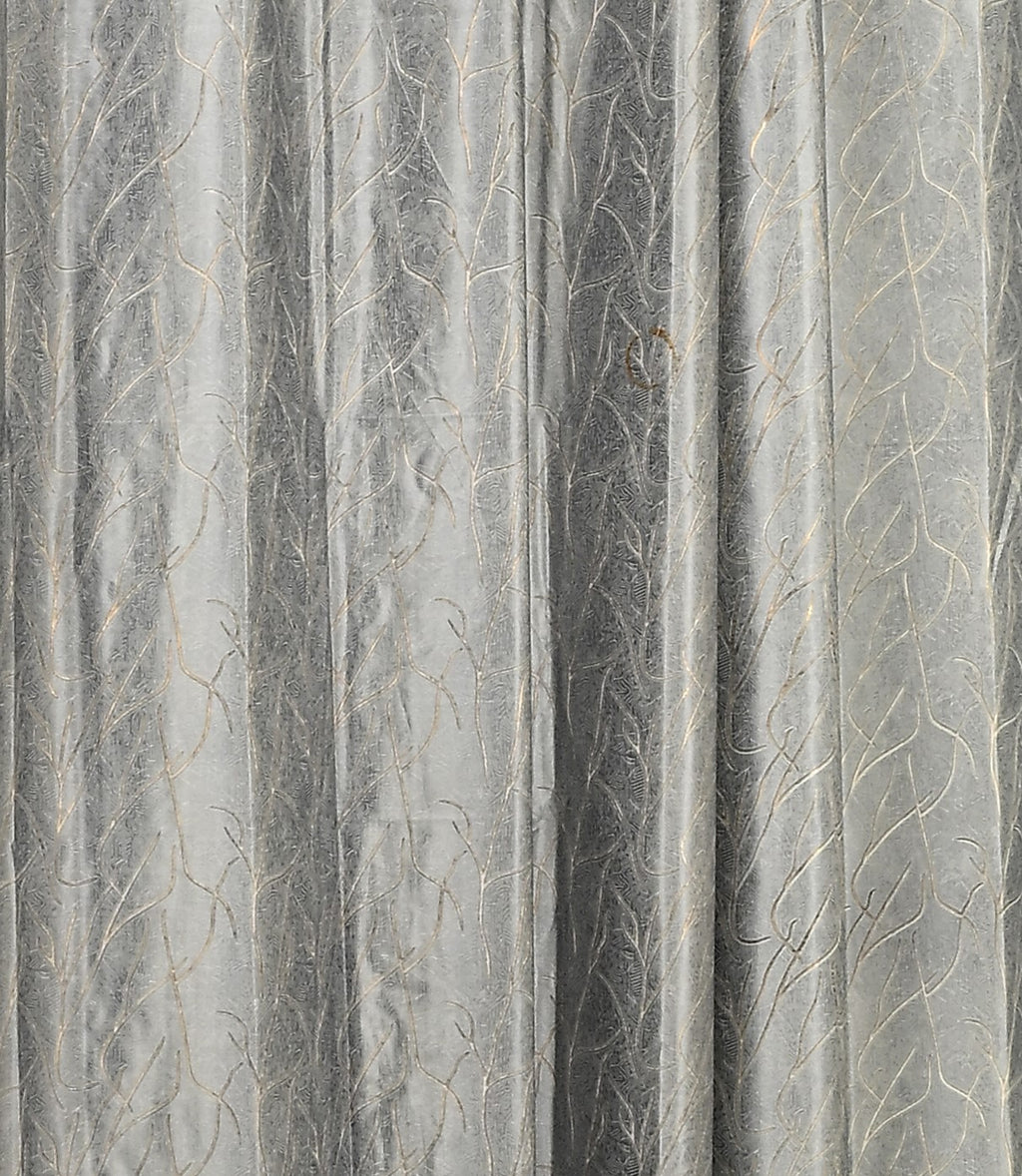 Saukins Natural VIII Grey Curtain