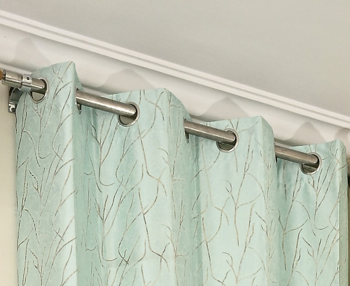 Saukins Natural VIII Green Curtain