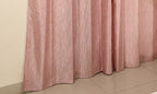 Saukins Natural VIII Pink Curtain
