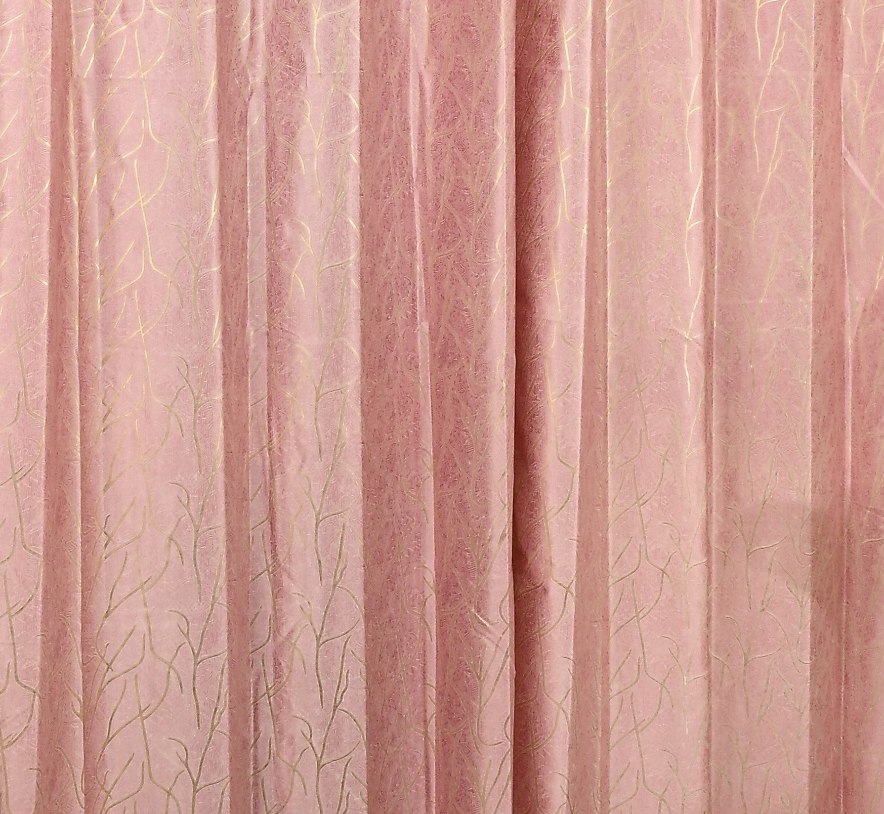 Saukins Natural VIII Pink Curtain