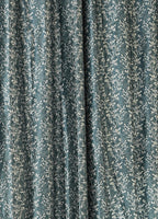 Saukins Natural VII Floral Blue Curtain