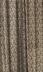 Saukins Natural VII Floral Brown Curtain