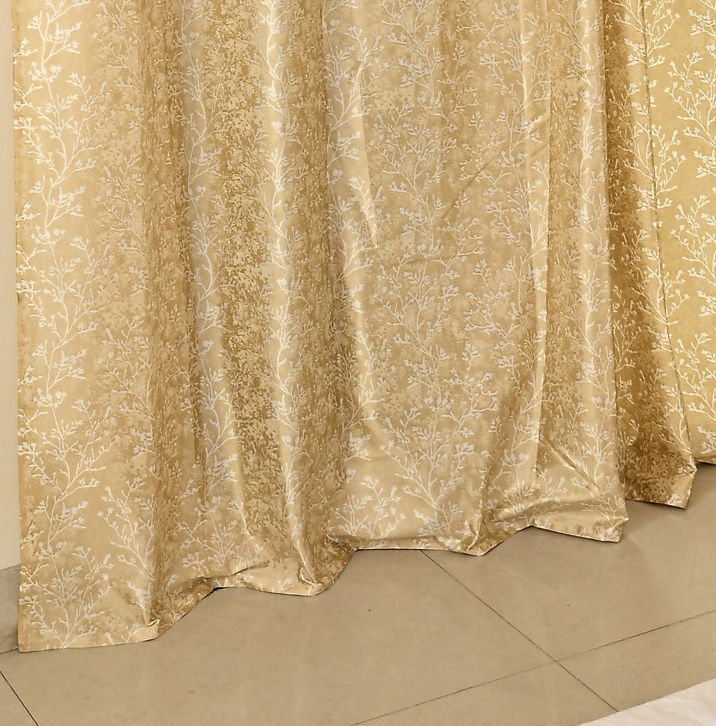 Saukins Natural VII Floral Cream Curtain