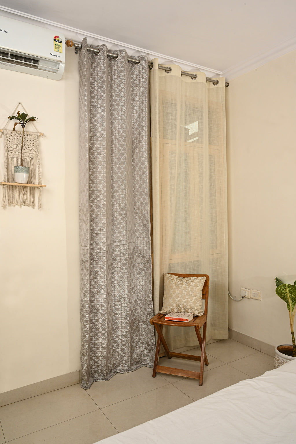 Saukins Elegance III Grey Curtain