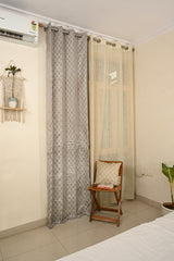 Saukins Elegance III Grey Curtain