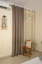 Saukins Elegance III Brown Curtain