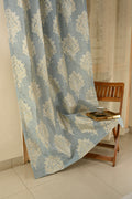 Saukins Taj II Blue Curtain