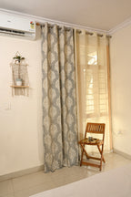 Saukins Taj II Grey Curtain